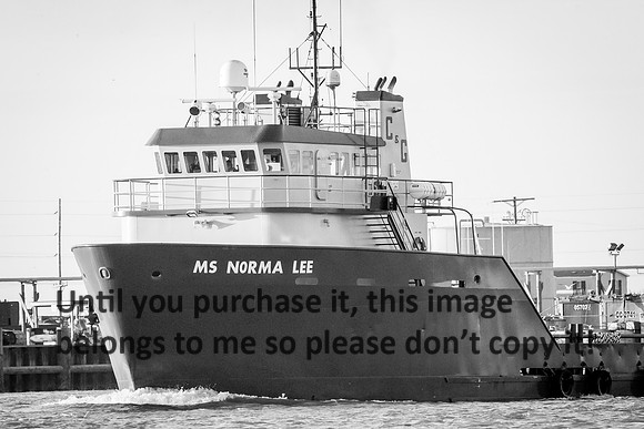 ms-norma-lee_offshore-supply-vessel_b&w_cameron_louisiana_kelly-morvant-photography_10-23-14-6881