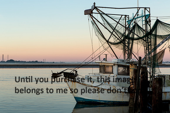 Shrimp Boat-Water- Cameron LA-2697